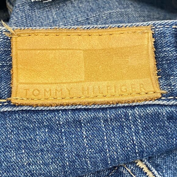 Tommy Hilfiger Jeans Womens 6R Blue Denim Classic Boot Mid Rise Western Casual - Picture 3 of 11